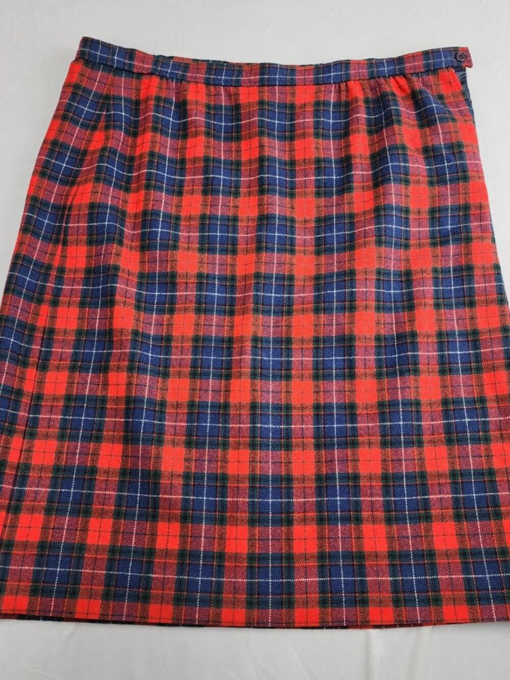 Pendleton Authentic Manson Tartan Plaid Wool Midi Skirt Red Womens 2XL A-Line